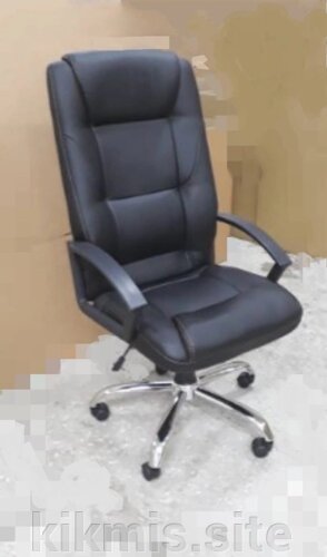Компьютерное кресло руководителя Аризона экокожа чёрный (пластик)