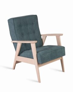 Кресло для отдыха РЕТРО (беленый дуб / RS 29 - бирюзовый)