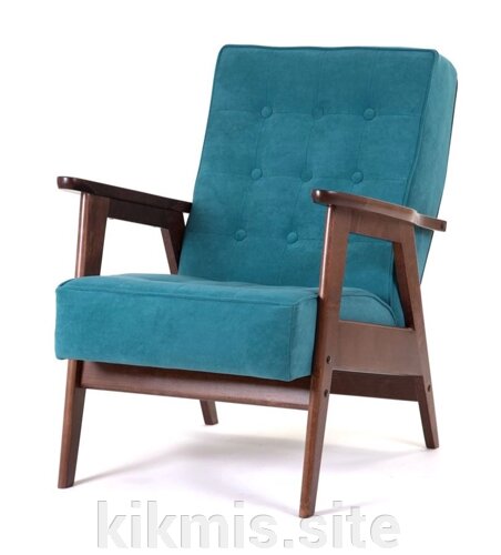 Кресло для отдыха РЕТРО (темный тон / RS29 - бирюзовый)