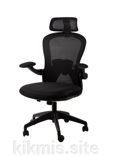 Кресло для персонала "MYX-8901" сетка черная/ткань черная ИМ