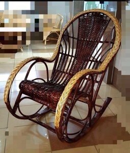 Кресло качалка из лозы Боярин