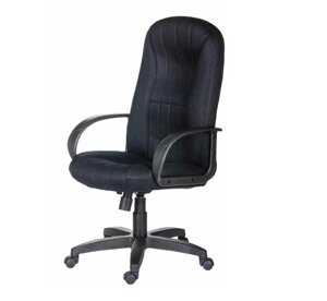 Офисное кресло руководителя «Гармония ультра» ткань черный пласт ИМ