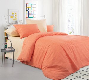 Постельное белье с одеялом перкаль "Сочный апельсин 1,5 спальное