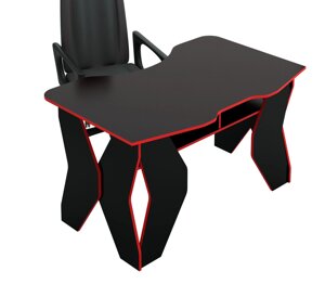 Стол игровой МФ Мастер Таунт-1 черный/красный