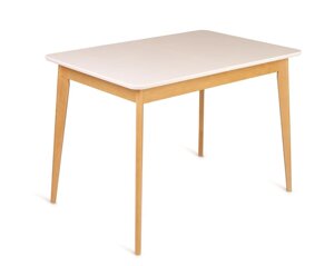 Стол обеденный прямоугольный Рэй-1030 (69х102(137) х74 натуральный/белая эмаль) RB