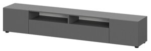 Тумба для телевидеоаппаратуры SV-мебель Денвер Графит серый