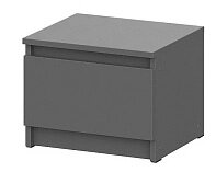 Тумба прикроватная SV-мебель Денвер Графит серый