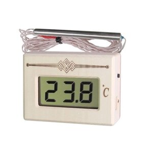 Выносной электронный термометр для сауны ТЭС (герметичный датчик в парной, табло снаружи)