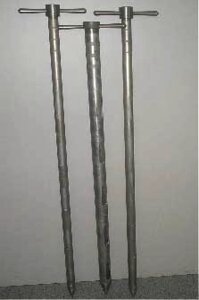 Пробоотборник ПААС-3 алюминиевый щелевидный спиралевидный 1,5м с ручками