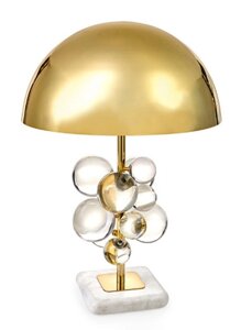 IST-CASA Лампа настольная MOLECULE с прозрачными шарами, 30х51 см, золото