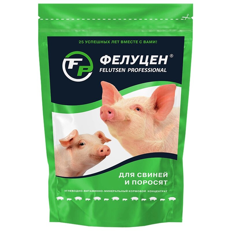 Фелуцен в гранулах для молодняка и растущих свиней на откорме, 3 кг - характеристики