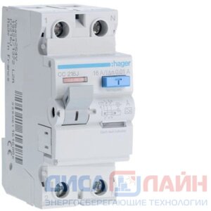 Hager (Германия) CD226J Устройство защитного отключения 2P 25A 30mA AC