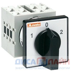 Lovato Electric (Италия) Кулачковый выключатель GX1653U трёхполюсный 16а, 1-0-2