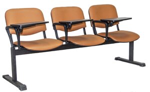 Секция стульев ИЗО для конференций на раме с пюпитрами. 175см\