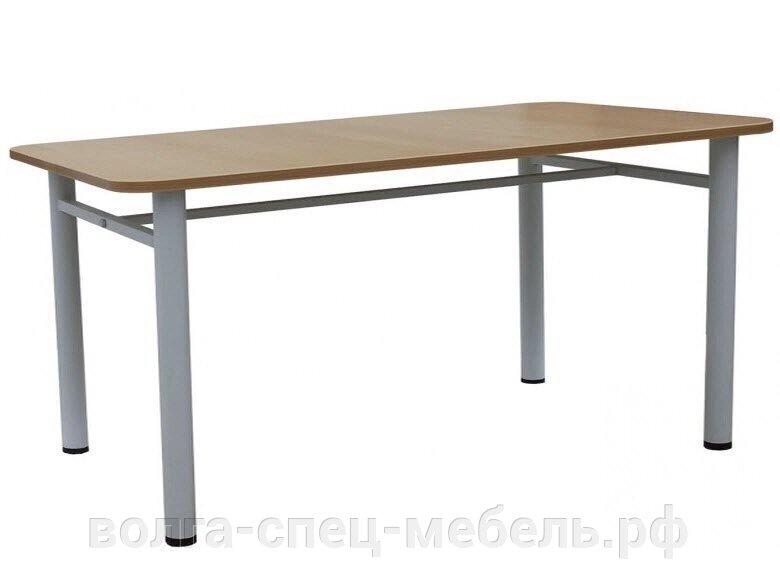 Стол обеденный для кафе, столовой на разборном каркасе (размеры любые), столешница с пластиком от компании Волга-Спец-Мебель - фото 1