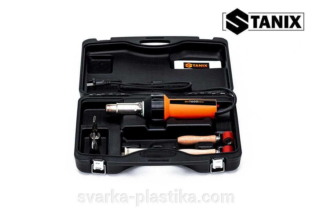 Сварочный фен STANIX EVO 1600 PRO комплект для сварки внахлёст от компании Сварка пластика - фото 1