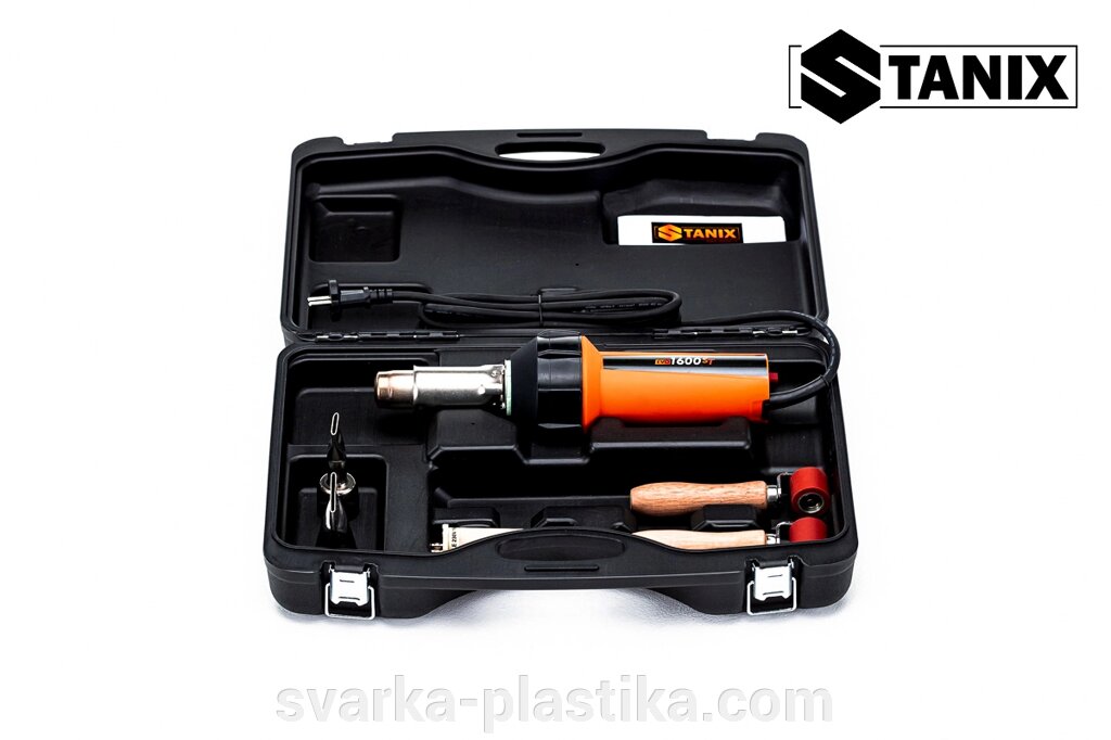 Сварочный фен STANIX EVO 1600ST комплект для сварки внахлёст от компании Сварка пластика - фото 1