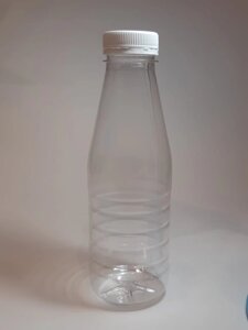 Бутылка ПЭТ пластиковая 0,5 литра (500 мл) прозрачная, D-38мм