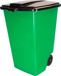 Контейнер мусорный, 120л, зеленый