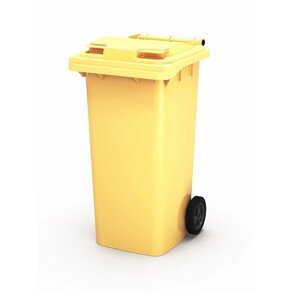 Контейнер мусорный, 120л, желтый