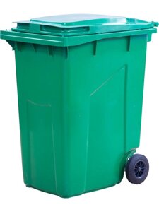 Контейнер мусорный, 360л зеленый
