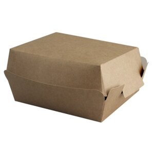 Коробка для бургера без печати 120х120х70 мм