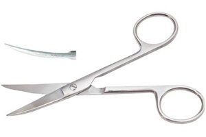 Ножницы (Ножницы с 2-мя острыми концами изогнутые 140 мм) Surgical/Operating 13-152 (н-3-2)