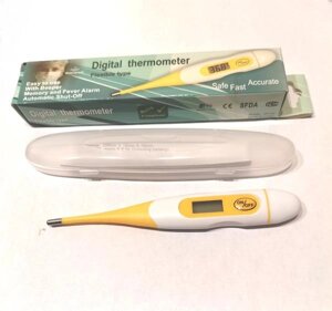 Термометр медицинский цифровой с гибким наконечником KFT-03 коробка 50 штук