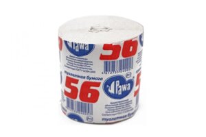 Туалетная бумага "56" 1слой. на втулке (48шт/уп)
