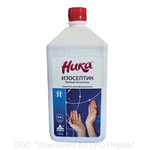 Антисептик для рук и поверхностей спиртосодержащий (65%1 л НИКА Изосептик, дезинфицирующий, жидкость