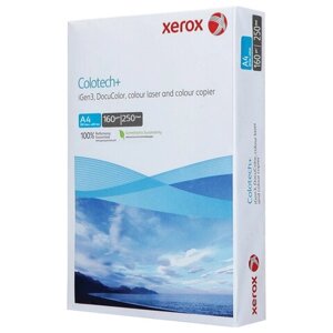 Бумага для цветной лазерной печати А4, 160 г/м2, 250 л., XEROX COLOTECH+ Blue, 161% CIE