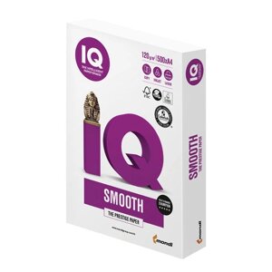 Бумага IQ smooth, а4, 120 г/м2, 500 л., класс а+белизна 170%CIE)