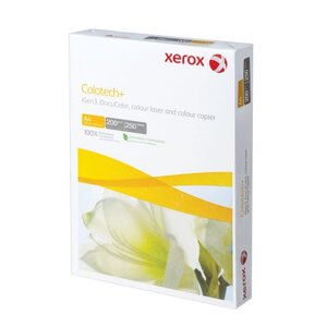 Бумага XEROX COLOTECH PLUS, А4, 200 г/м2, 250 л., для полноцветной лазерной печати, А, 170%CIE)
