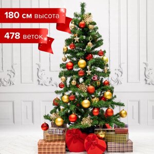 Ель новогодняя искусственная Classic Green 180 см, ПВХ, зеленая, ЗОЛОТАЯ СКАЗКА, 591305