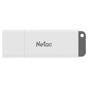Флеш-диск 128GB NETAC U185, USB 2.0, белый, NT03U185N-128G-20WH