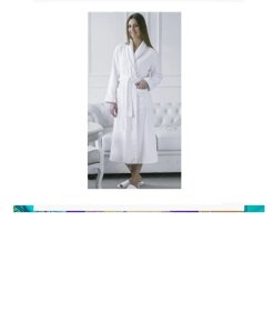 Халат махровый женский шаль 100% хлопок (цвета в ассортименте)