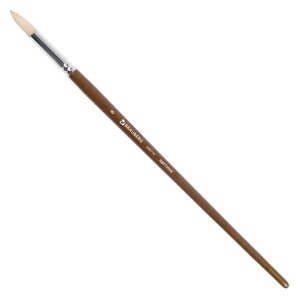 Кисть художественная профессиональная BRAUBERG ART CLASSIC, щетина, круглая,8, длинная ручка