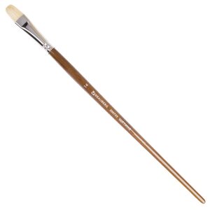 Кисть художественная профессиональная BRAUBERG ART CLASSIC, щетина, овальная,14, длинная ручка