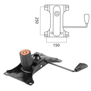 Механизм качания для кресла, Top-Gun, межцентровое расстояние крепежа 150х250 мм