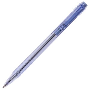 Ручка шариковая масляная автоматическая BRAUBERG Click Blue, СИНЯЯ, тонированный корпус, узел 1 мм, линия письма 0,5
