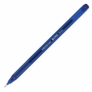 Ручка шариковая масляная PENSAN Buro, СИНЯЯ, игольчатый узел 1 мм, линия письма 0,8 мм, 2270