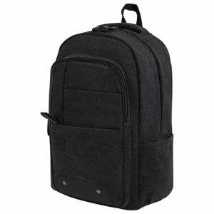 Рюкзак BRAUBERG DELTA универсальный, 2 отделения, холщовый, Pulse, темно-серый, 44х30х14 см, 225296