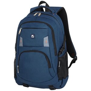 Рюкзак BRAUBERG DELTA универсальный, 2 отделения, с отделением для ноутбука, Mercury, синий, 49х34х15 см, 226348