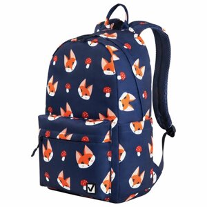 Рюкзак BRAUBERG DREAM универсальный с карманом для ноутбука, эргономичный, Foxes, 42х26х14 см, 270770