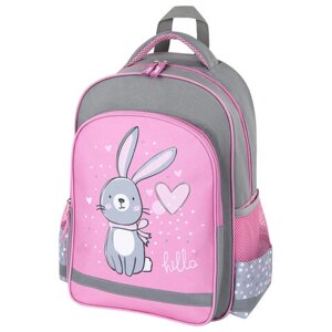 Рюкзак ПИФАГОР SCHOOL, 1 отделение, 3 кармана, Adorable bunny, 38x28х14 см, 270654