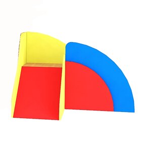 Стенка модульная «радуга» модуль №4 (цветной фасад)