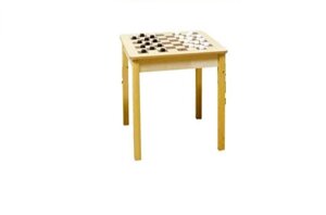 Стол шахматный фанера/массив 700*700*580