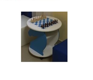 Стол шахматный на колесах 600*600*650