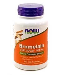 Бромелаин (Bromelain)(Бромелайн), 120 капс, 500 мг.