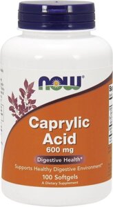 Каприловая кислота / Caprylic Acid 600 мг 100 капс.